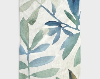 Botanical Watercolor Tea Towel Tropic