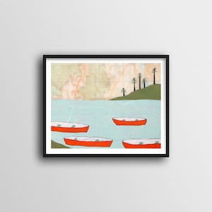 Impression de canoë pour décoration de camping-car// Impression d'art de canoë 8 x 10 ou 11 x 14