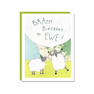 Funny Sheep Birthday Card