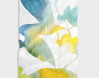 Botanical Watercolor Tea Towel Dew