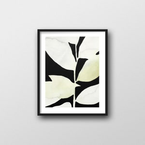 Abstract Watercolor Print // Modern Botanical Watercolor for Art Lovers 11x14 image 1