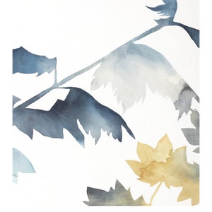 Thinking of You Card // Leaf Sympathy Card with Botanical Watercolor image 2
