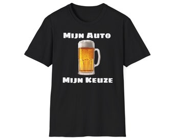 Camiseta, cerveza, divertida, mi elección, mi coche, bonito regalo.