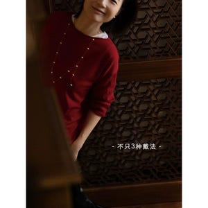 Akoya Pearl Long Necklace in 18K Gold