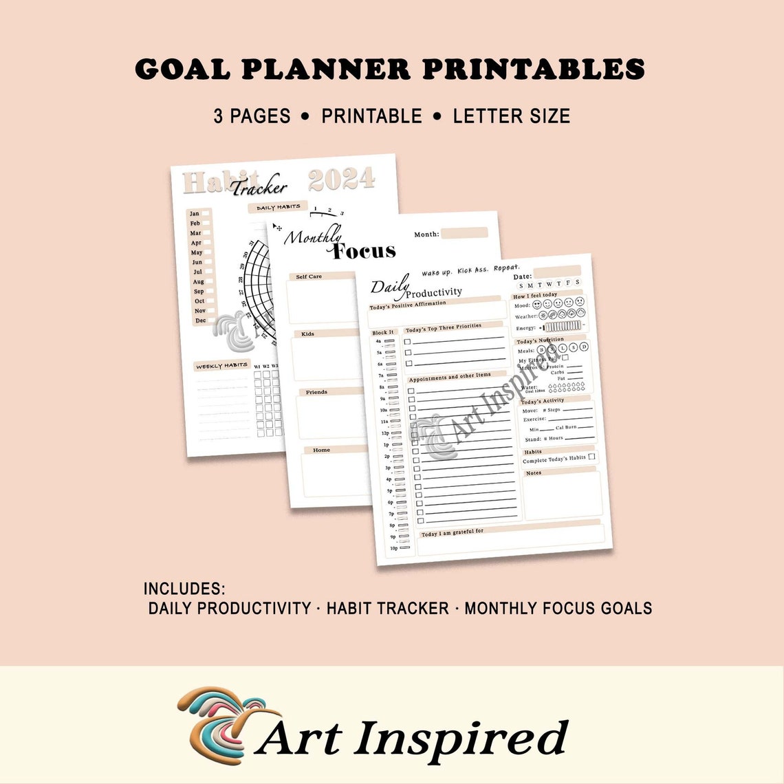 Planner Printable Pages - Etsy