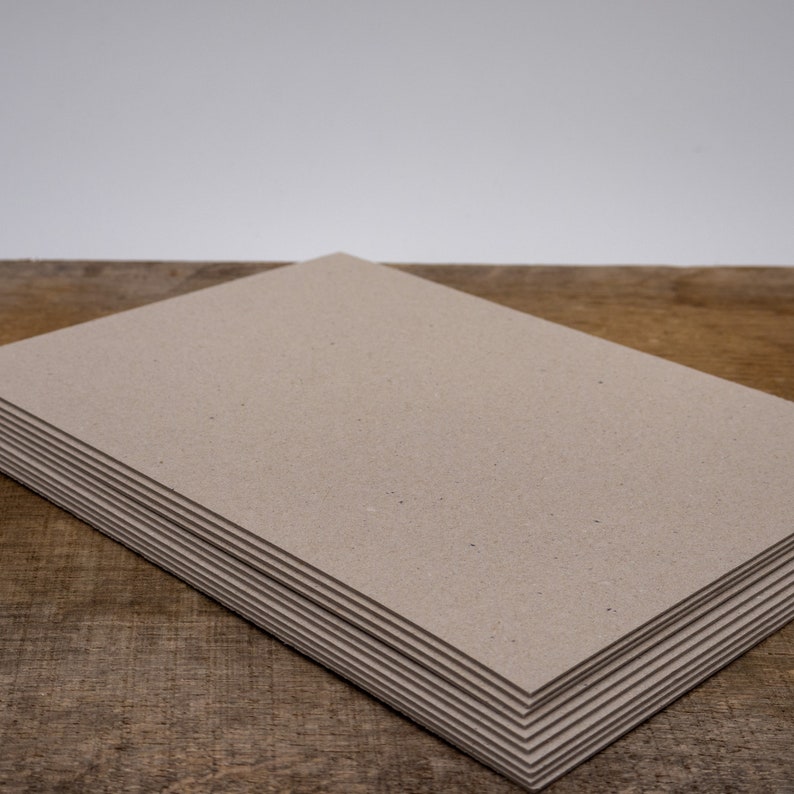 Vaessen Creative Buchbinderkarton A3 Graupappe 1mm - 10 Bögen Bastelkarton Für Scrapbooking