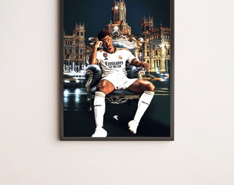 Cartel de Bellingham / Cartel del jugador del Real Madrid / Cartel de fútbol