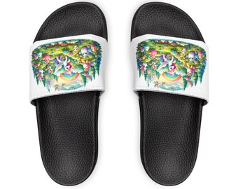 Unicorn Youth PU Slide Sandals