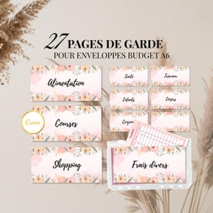 27 Pages de garde pour enveloppes budget zip | Défis pour économiser | Catégories à imprimer avec trackers | +3 modèles vierges & lien Canva