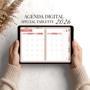 French digital planner for 2026 | PDF digital planner | Landscape/horizontal calendar | 53 practical weekly planners to annotate