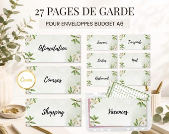 27 Omslagpagina's voor budgetvriendelijke enveloppen met ritssluiting | Spaaruitdagingen | Printbare categorieën met trackers | +3 blanco sjablonen en Canva-link
