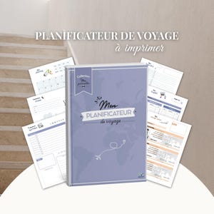 Organisateur de voyage | Planificateur de vacances | 20 fiches pratiques | PDF à imprimer | Travel planner
