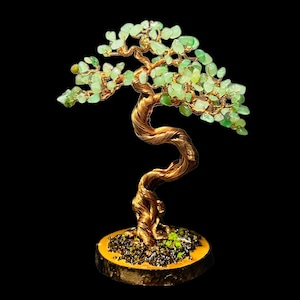 copper bonsai wire bonsai crystal bonsai art gift wood element
