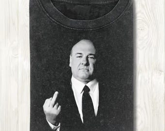 Tony Soprano Middle Finger Tee, Funny Mafia Meme Shirt, TV Show Graphic Shirt, Gangster Humor Shirt, Funny Tony Soprano Shirt, Trendy Shirt