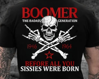 X Generation Before All You Sissie Were Born Skull Rock Hand Shirt, Gen-X Shirt, Gen X Tee, Skull Rock Hand Tee, Retro Vibe, Skull Design