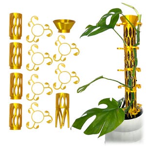 Bewurzelndes baubares Moos-Stamm-System-Set mit Blattstengel für Kletterpflanzen, Pflanzenzubehör für Philodendron, Monstera und mehr.