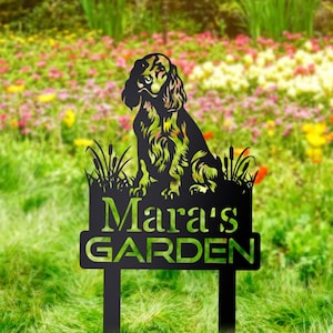 Custom Metal Stake, Metal Garden Decor, Personalized Dog Stake, Dog Memorial Sign, Outdoor Garden Sign, Dog Lovers Gift, Dog Loss Gift