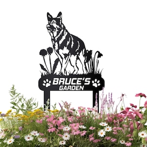 Custom Garden Sign, Yard Garden Stake, Personalized Outdoor Stake, Pet Memorial Stake, Dog Loss Gift, Garden Sign Stake, Metal Yard Art