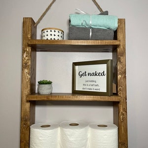 Bathroom Shelf, Bathroom Storage, Bathroom Organizer, Bathroom Shelves, Hanging Shelf, Wall Mount Shelf, Floating Shelf, Ladder Shelf