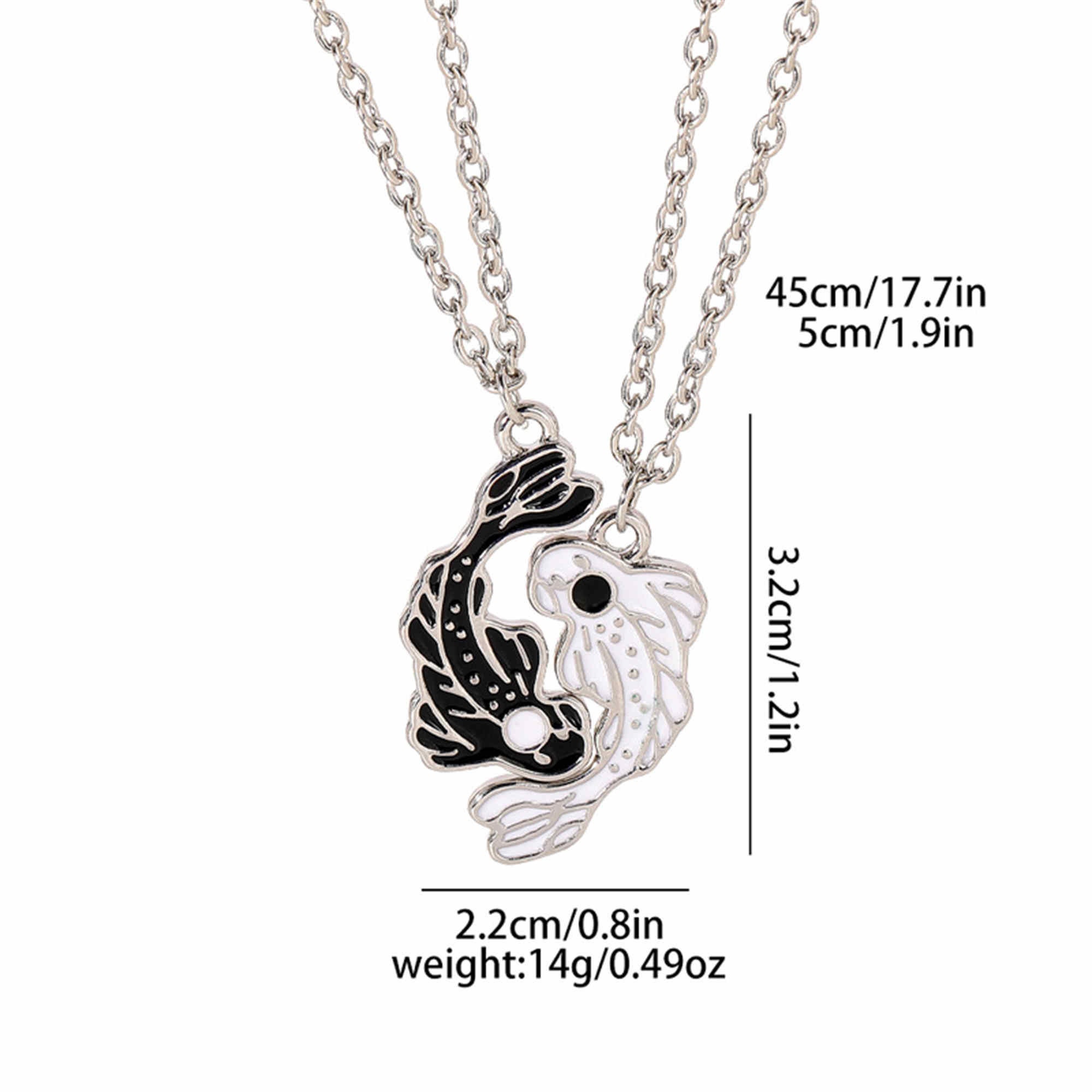 Jujutsu Kaisen Gojo & Geto Stacy Matching Couple Necklace,y2k