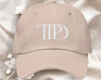 The Tortured Poets Department inspired embroidered hat, TTPD hat, gift for Taylor fans