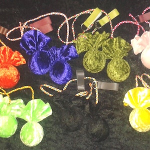 Velvet 'Dragon Eye' Poi Set by Rainbow Dragon + Optional Carry Bag