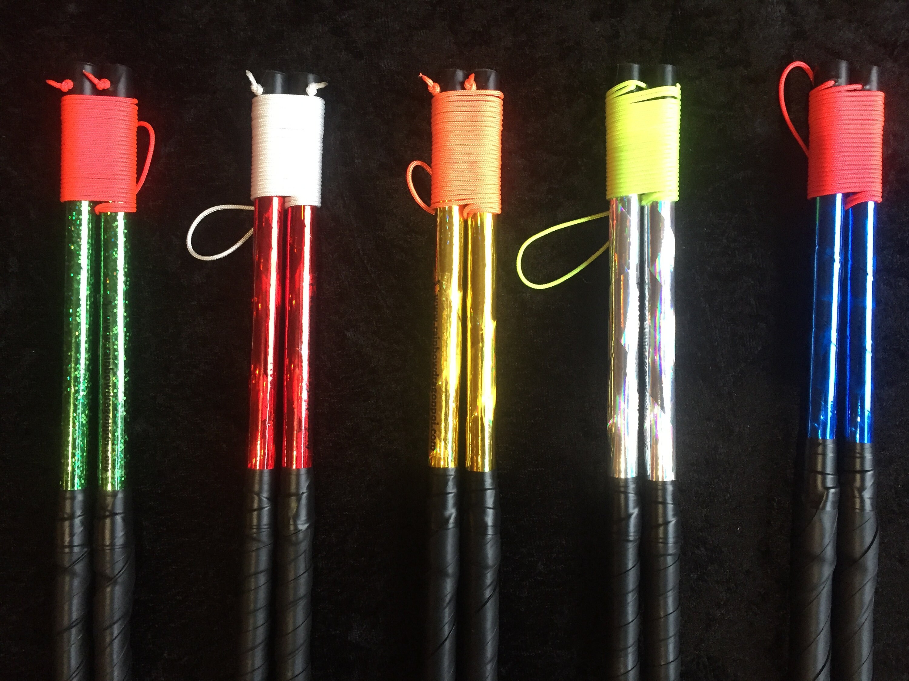 String Holographic Diabolo Handsticks Rainbow Dragon Diablo Hand Sticks Set 