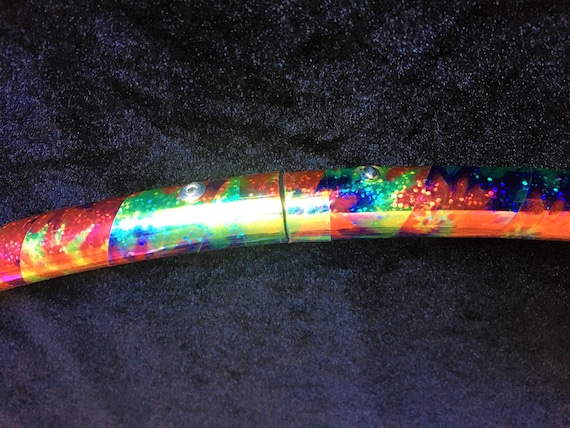 Holographic Tape Teal Rainbow - Hoop Tape Canada