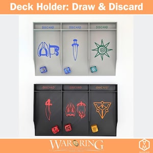 Dekhouder | Kaarthouder | Dekstation | Dekhouder trekken en weggooien voor War of the Ring | War of the ring-accessoires
