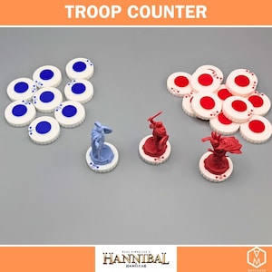 Magnetic Troop Counters + 3D Elephants for Hannibal & Hamilcar