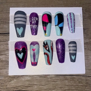 Fizzarolli Helluva Boss Press on Nails - Etsy