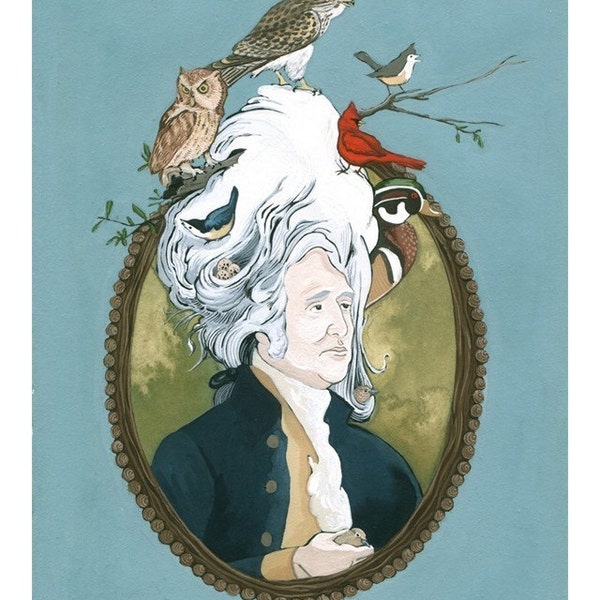 A Bird In Hand - (Big Wigs) - Archival Fine Art Print