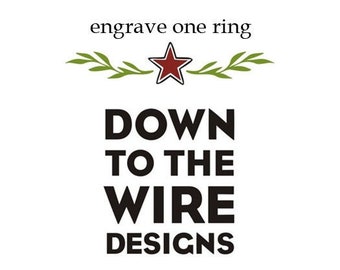 Upgrade: Ring Engraving - Inside of Ring