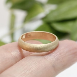 Textured 14k Gold Wedding Band Womens Wedding Band Simple - Etsy