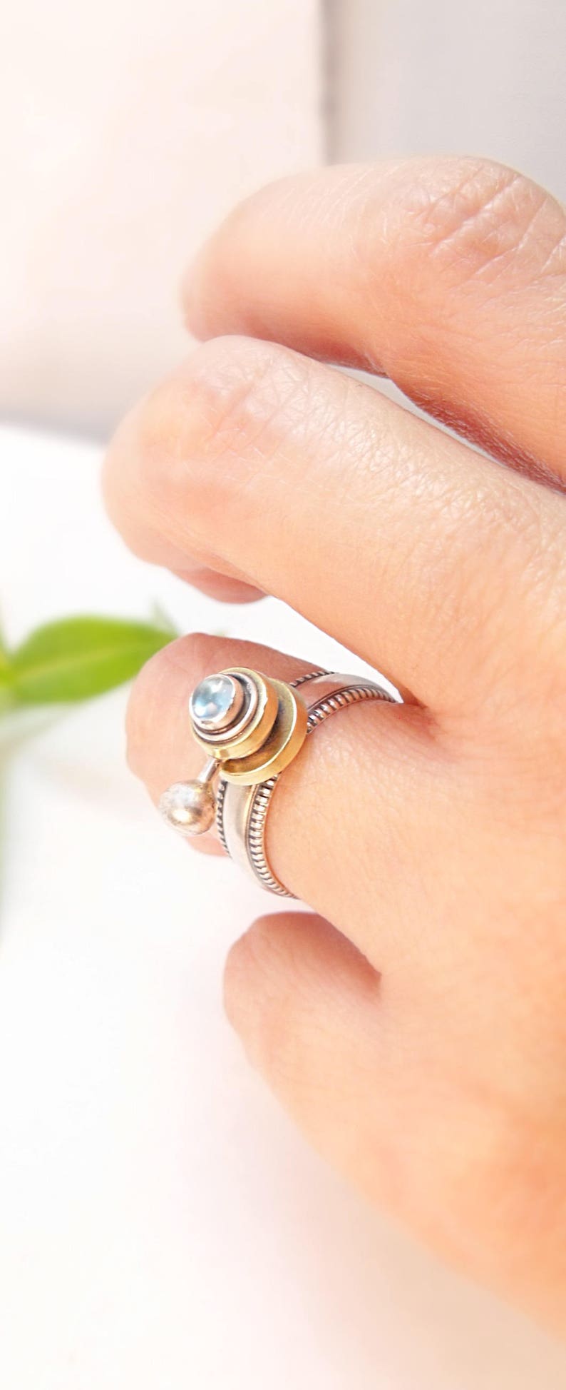 Statement Ring Sterling Silver Ring Science Ring Celestial Etsy