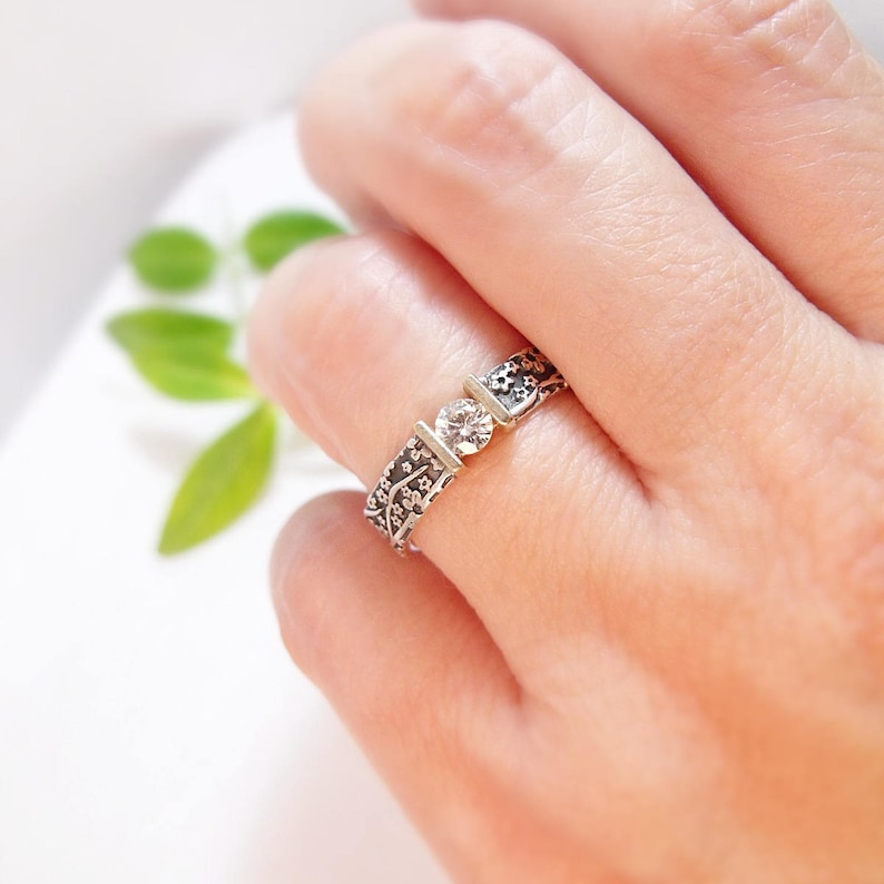 Moissanite Engagement Ring Womens Wedding Band Wedding Ring Etsy Canada