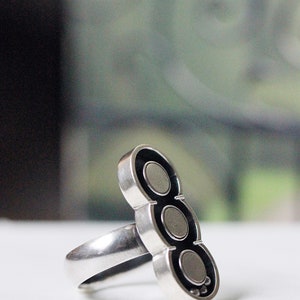 Fun Handmade Ring / Sterling Silver Kinetic Ring / Handmade Sterling ...