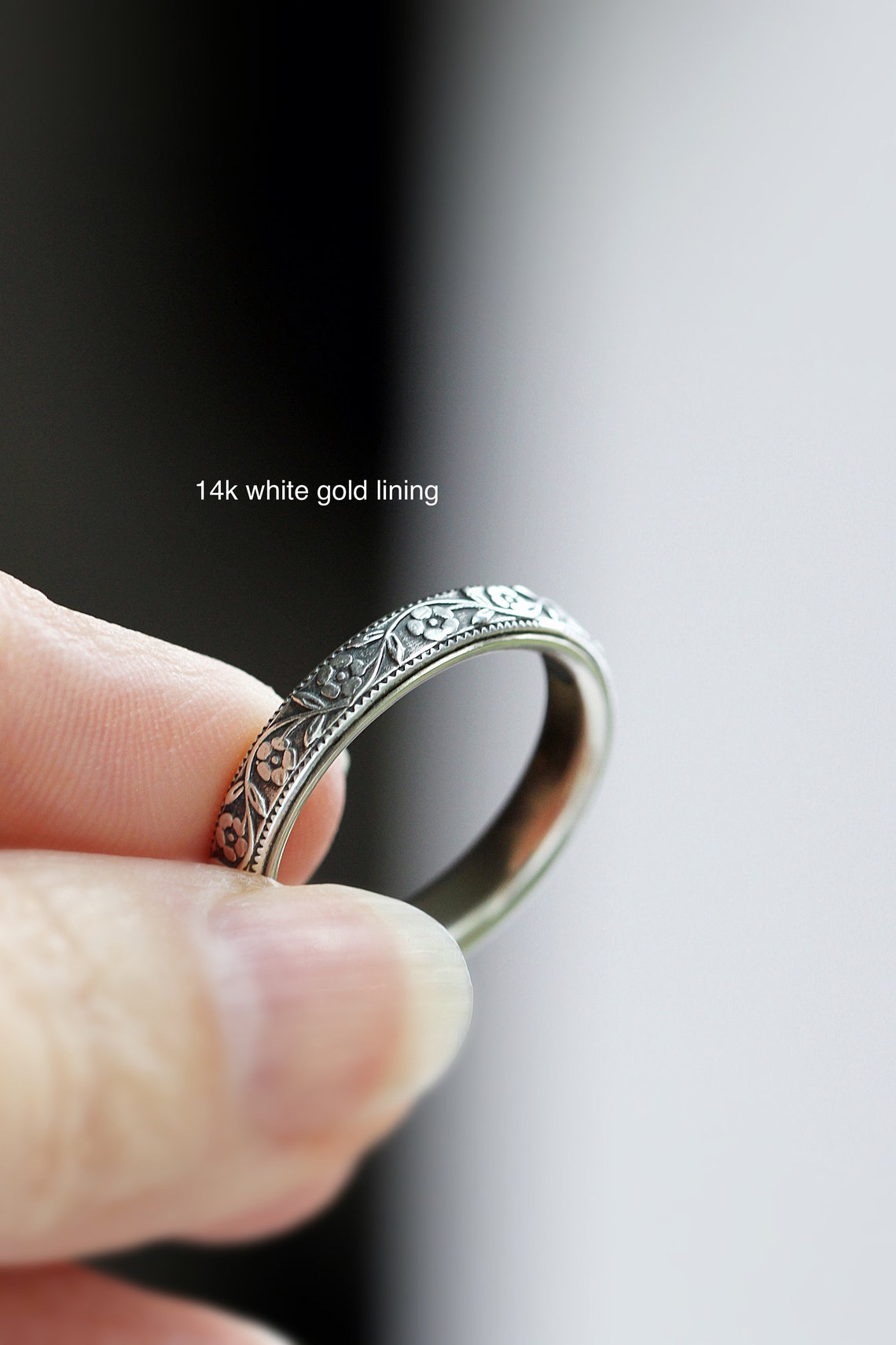 Skinny Wedding Band Womens Wedding Band For Her Sterling Etsy