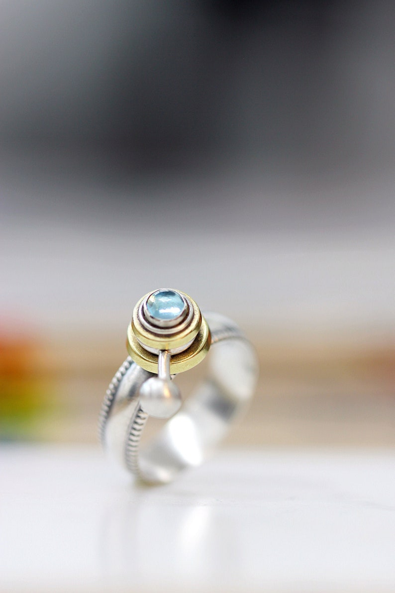 Statement Ring Sterling Silver Ring Science Ring Celestial Etsy