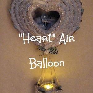 INSTRUCTIONS for a Diaper “Heart” Air Balloon. Diaper Cake and Night Light. Gr8 Baby Shower Gift.