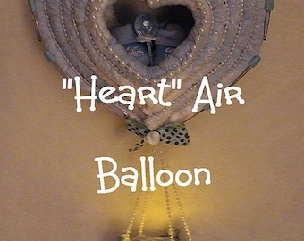 INSTRUCTIONS for a Diaper Hot Air Balloon. Diaper Cake and Night Light. Gr8 Baby Shower Gift.