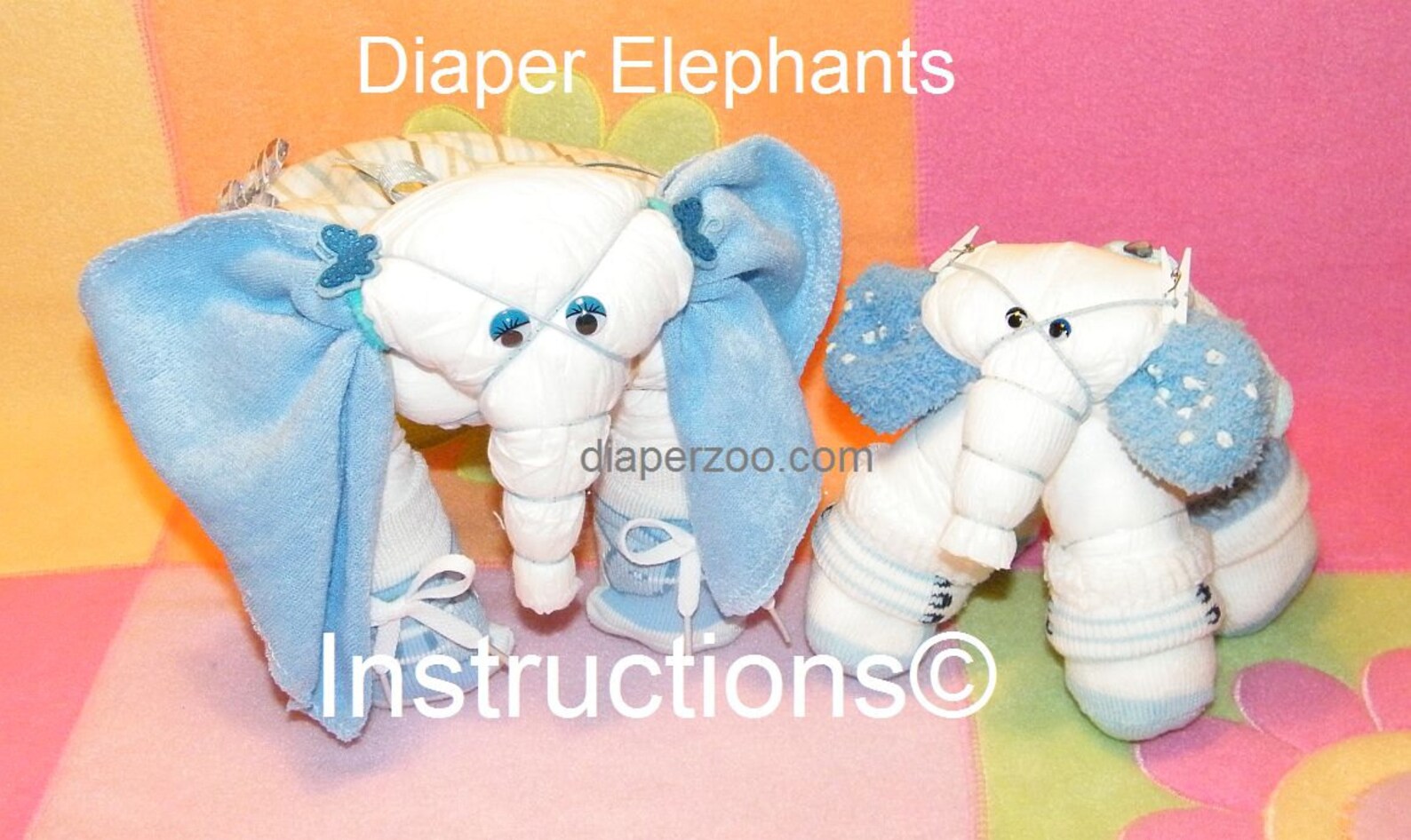 Learn to Make Elephants From Diapers, Washcloths, Socks and More. Fun