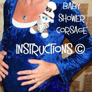 Ramillete para baby shower. Instrucciones para este adorable mini ramillete de calcetín. Ideal para baby showers, Día de la Madre, familiares, amigos e invitados.