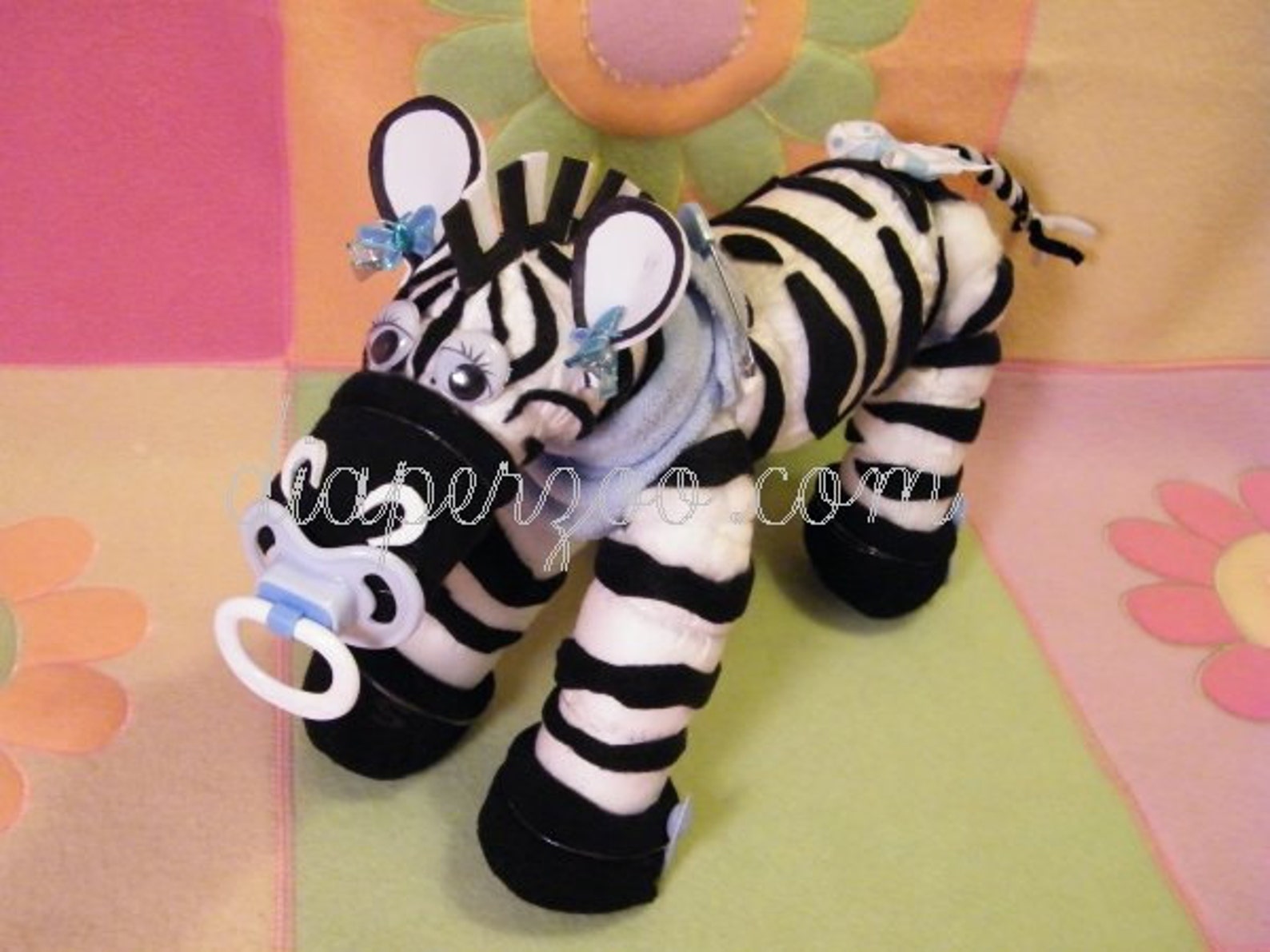 Diaper Zebra Instructions. Learn to Make From Diapers. Baby Etsy