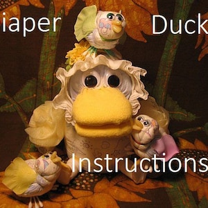 How to make Easter Diaper Ducks and Chicks. Instructions, diaper cake topper, babys first 1st Easter, baby shower, GR8 keepsake for basket!