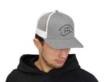 Embroidered Snapback Trucker Cap