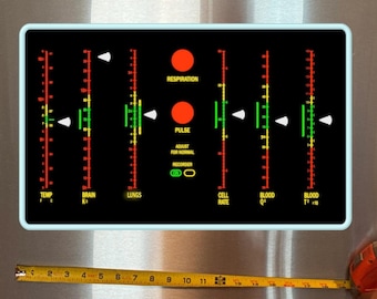 TOS Sickbay Medical Bed Scanner Prop Sticker Decal Translight Okudagram