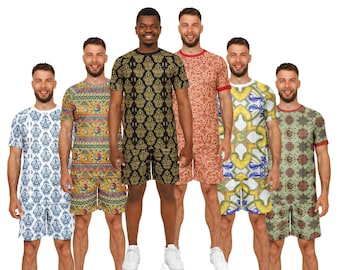 Styles of the World Themed Shorts and Top Sets For Men - Travel - Shorts Shirt Set