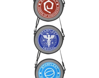 Starship Division Round Satchel Bags - Engineering - Science - Medical