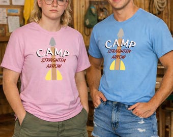 Camp Straighten Arrow Conversion Camp Unisex Heavy Cotton Tee